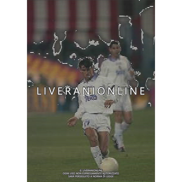 10-01-1998 MADRID-CAMPIONATO DI CALCIO LIGA SPAGNOLA ATLETICO MADRID-REAL MADRID NELLA FOTO CHRISTIAN PANUCCI AG ALDO LIVERANI SAS