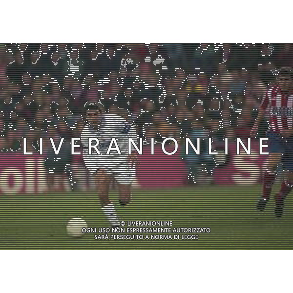10-01-1998 MADRID-CAMPIONATO DI CALCIO LIGA SPAGNOLA ATLETICO MADRID-REAL MADRID NELLA FOTO MANUEL SANCHIS AG ALDO LIVERANI SAS