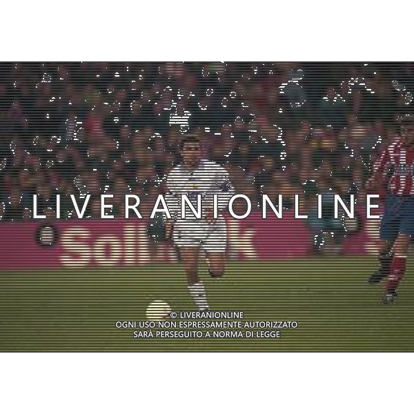 10-01-1998 MADRID-CAMPIONATO DI CALCIO LIGA SPAGNOLA ATLETICO MADRID-REAL MADRID NELLA FOTO MANUEL SANCHIS AG ALDO LIVERANI SAS