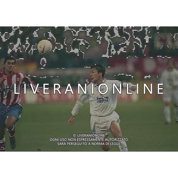10-01-1998 MADRID-CAMPIONATO DI CALCIO LIGA SPAGNOLA ATLETICO MADRID-REAL MADRID NELLA FOTO RAUL GONZALES AG ALDO LIVERANI SAS