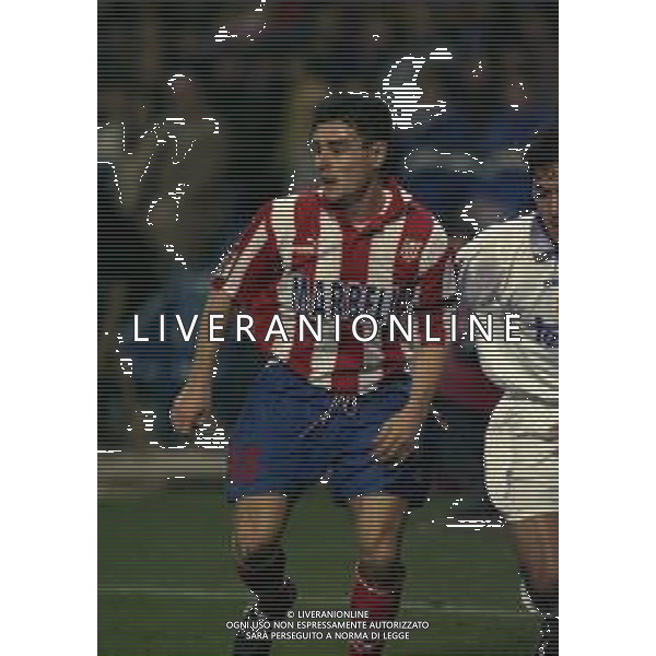 10-01-1998 MADRID-CAMPIONATO DI CALCIO LIGA SPAGNOLA ATLETICO MADRID-REAL MADRID NELLA FOTO AGUILERA AG ALDO LIVERANI SAS