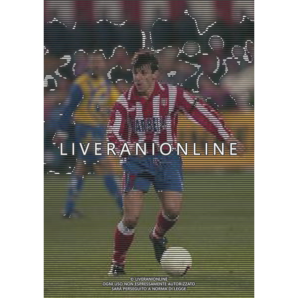 10-01-1998 MADRID-CAMPIONATO DI CALCIO LIGA SPAGNOLA ATLETICO MADRID-REAL MADRID NELLA FOTO TONI MUNOZ AG ALDO LIVERANI SAS