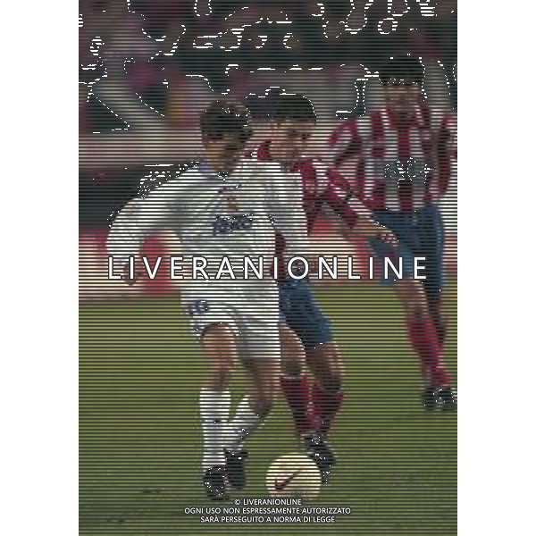 10-01-1998 MADRID-CAMPIONATO DI CALCIO LIGA SPAGNOLA ATLETICO MADRID-REAL MADRID NELLA FOTO SAVIO AG ALDO LIVERANI SAS