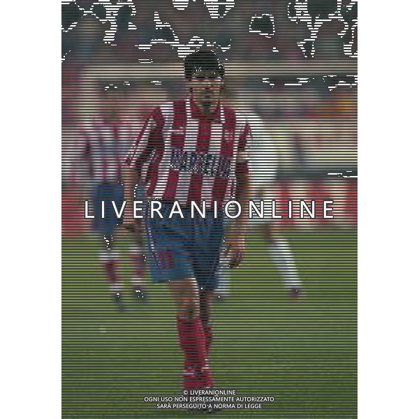 10-01-1998 MADRID-CAMPIONATO DI CALCIO LIGA SPAGNOLA ATLETICO MADRID-REAL MADRID NELLA FOTO JOSE LUIS CAMINERO AG ALDO LIVERANI SAS
