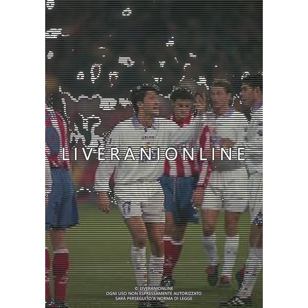 10-01-1998 MADRID-CAMPIONATO DI CALCIO LIGA SPAGNOLA ATLETICO MADRID-REAL MADRID NELLA FOTO CHRISTIAN PANUCCI AG ALDO LIVERANI SAS