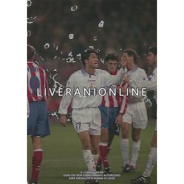 10-01-1998 MADRID-CAMPIONATO DI CALCIO LIGA SPAGNOLA ATLETICO MADRID-REAL MADRID NELLA FOTO CHRISTIAN PANUCCI AG ALDO LIVERANI SAS