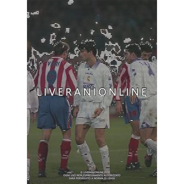 10-01-1998 MADRID-CAMPIONATO DI CALCIO LIGA SPAGNOLA ATLETICO MADRID-REAL MADRID NELLA FOTO CHRISTIAN PANUCCI E CHRISTIAN VIERI AG ALDO LIVERANI SAS