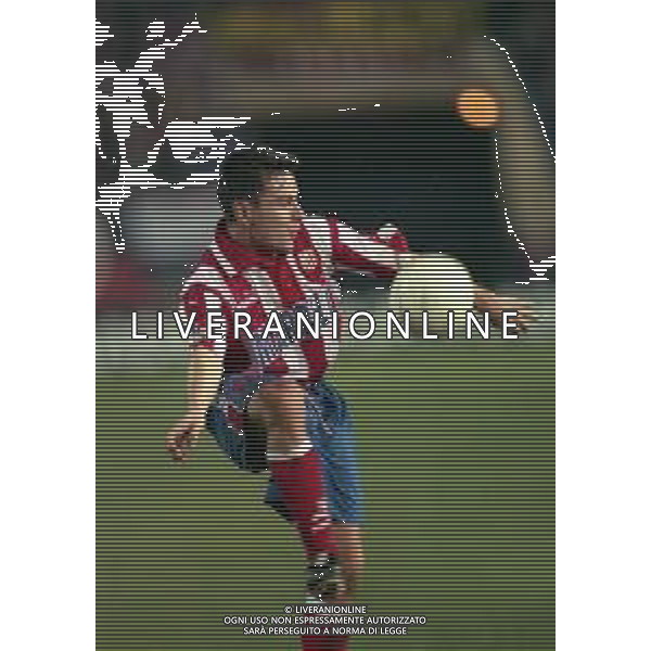10-01-1998 MADRID-CAMPIONATO DI CALCIO LIGA SPAGNOLA ATLETICO MADRID-REAL MADRID NELLA FOTO AGUILERA AG ALDO LIVERANI SAS