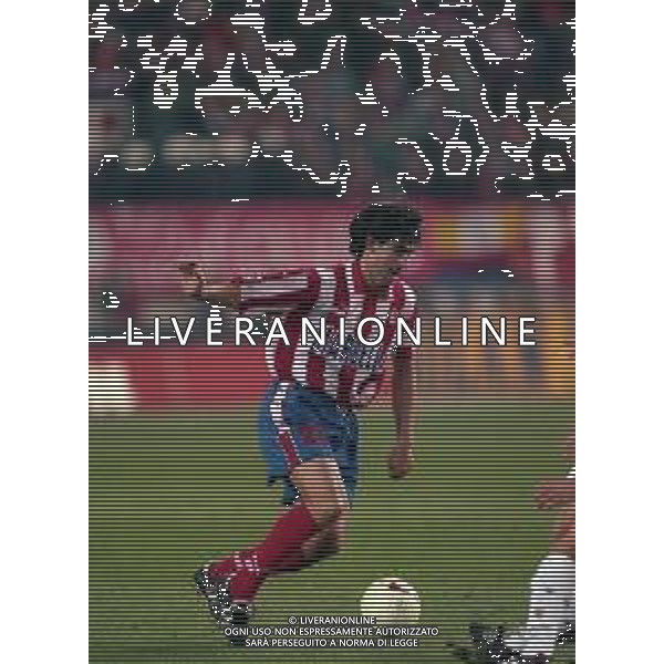 10-01-1998 MADRID-CAMPIONATO DI CALCIO LIGA SPAGNOLA ATLETICO MADRID-REAL MADRID NELLA FOTO CAMINERO JOSE LUIS AG ALDO LIVERANI SAS
