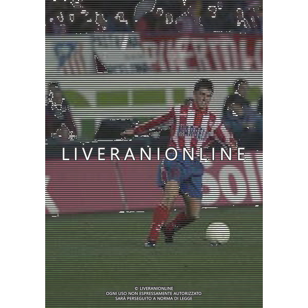 10-01-1998 MADRID-CAMPIONATO DI CALCIO LIGA SPAGNOLA ATLETICO MADRID-REAL MADRID NELLA FOTO JORDI LARDIN AG ALDO LIVERANI SAS