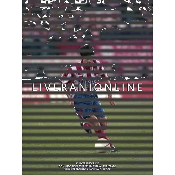 10-01-1998 MADRID-CAMPIONATO DI CALCIO LIGA SPAGNOLA ATLETICO MADRID-REAL MADRID NELLA FOTO CAMINERO JOSE LUIS AG ALDO LIVERANI SAS