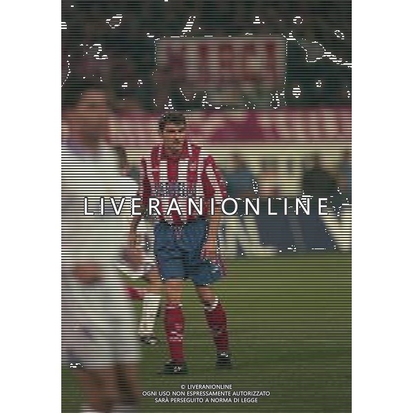 10-01-1998 MADRID-CAMPIONATO DI CALCIO LIGA SPAGNOLA ATLETICO MADRID-REAL MADRID NELLA FOTO CHRISTIAN VIERI AG ALDO LIVERANI SAS