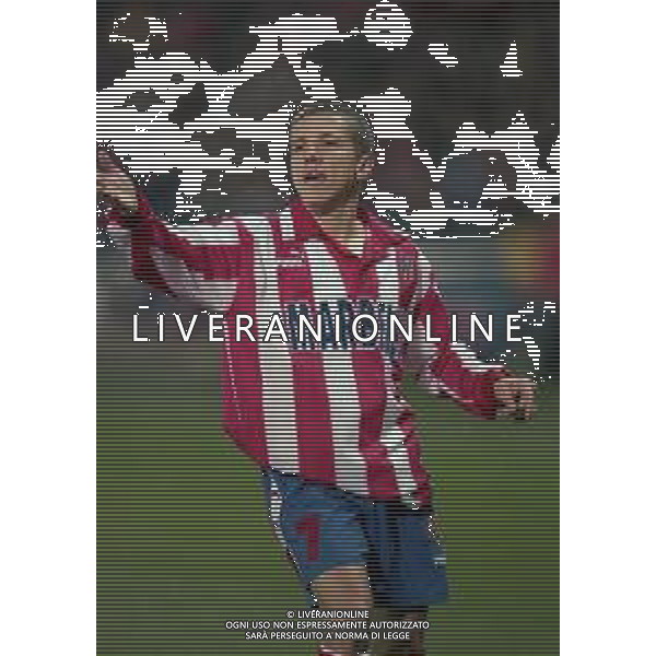 10-01-1998 MADRID-CAMPIONATO DI CALCIO LIGA SPAGNOLA ATLETICO MADRID-REAL MADRID NELLA FOTO JUNINHO AG ALDO LIVERANI SAS