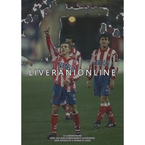 10-01-1998 MADRID-CAMPIONATO DI CALCIO LIGA SPAGNOLA ATLETICO MADRID-REAL MADRID NELLA FOTO JUNINHO AG ALDO LIVERANI SAS