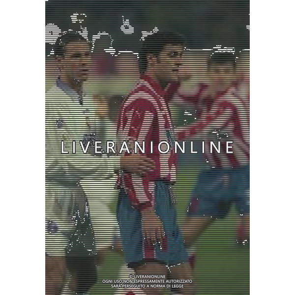 10-01-1998 MADRID-CAMPIONATO DI CALCIO LIGA SPAGNOLA ATLETICO MADRID-REAL MADRID NELLA FOTO KIKO-FERNANDO REDONDO AG ALDO LIVERANI SAS