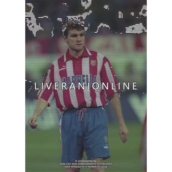 10-01-1998 MADRID-CAMPIONATO DI CALCIO LIGA SPAGNOLA ATLETICO MADRID-REAL MADRID NELLA FOTO CHRISTIAN VIERI AG ALDO LIVERANI SAS