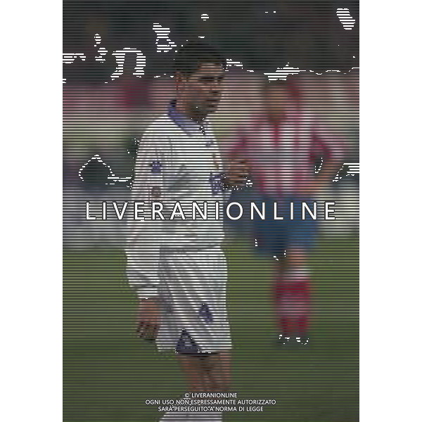 10-01-1998 MADRID-CAMPIONATO DI CALCIO LIGA SPAGNOLA ATLETICO MADRID-REAL MADRID NELLA FOTO FERNANDO HIERRO AG ALDO LIVERANI SAS