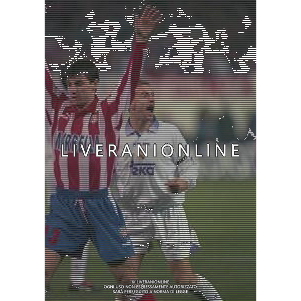 10-01-1998 MADRID-CAMPIONATO DI CALCIO LIGA SPAGNOLA ATLETICO MADRID-REAL MADRID NELLA FOTO JAIME SANCHEZ FERNANDEZ-PRODAN AG ALDO LIVERANI SAS
