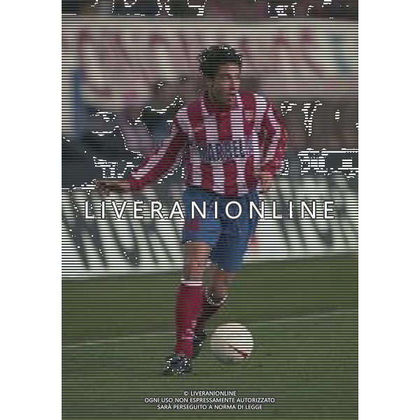 10-01-1998 MADRID-CAMPIONATO DI CALCIO LIGA SPAGNOLA ATLETICO MADRID-REAL MADRID NELLA FOTO JOSE MARI AG ALDO LIVERANI SAS
