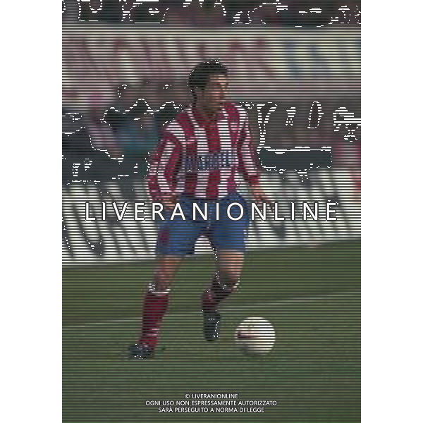 10-01-1998 MADRID-CAMPIONATO DI CALCIO LIGA SPAGNOLA ATLETICO MADRID-REAL MADRID NELLA FOTO JOSE MARI AG ALDO LIVERANI SAS