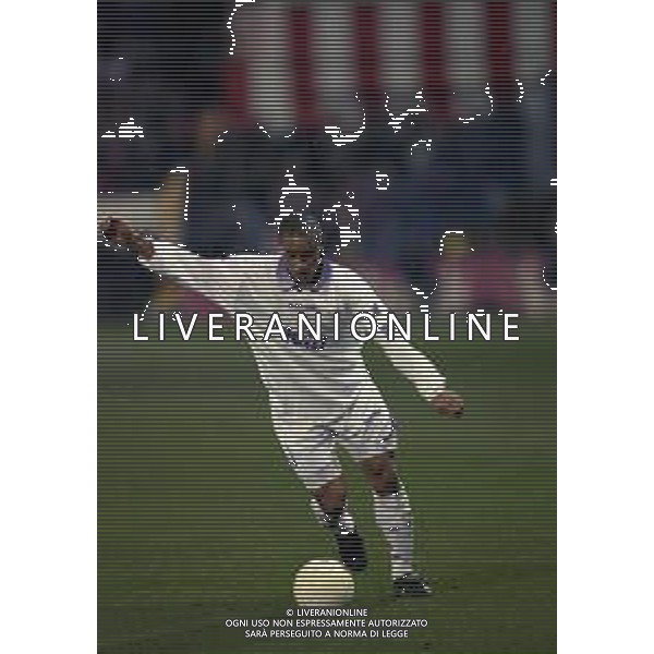 10-01-1998 MADRID-CAMPIONATO DI CALCIO LIGA SPAGNOLA ATLETICO MADRID-REAL MADRID NELLA FOTO ROBERTO CARLOS AG ALDO LIVERANI SAS