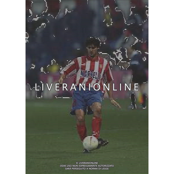 10-01-1998 MADRID-CAMPIONATO DI CALCIO LIGA SPAGNOLA ATLETICO MADRID-REAL MADRID NELLA FOTO CAMINERO JOSE LUIS AG ALDO LIVERANI SAS