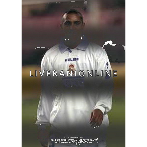 10-01-1998 MADRID-CAMPIONATO DI CALCIO LIGA SPAGNOLA ATLETICO MADRID-REAL MADRID NELLA FOTO ROBERTO CARLOS AG ALDO LIVERANI SAS