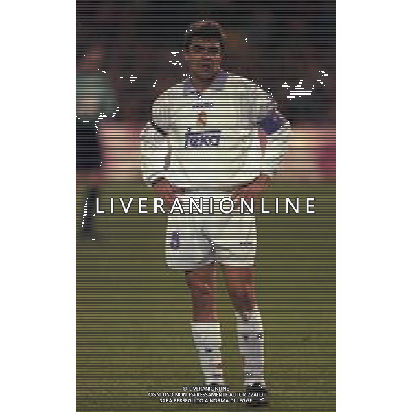 10-01-1998 MADRID-CAMPIONATO DI CALCIO LIGA SPAGNOLA ATLETICO MADRID-REAL MADRID NELLA FOTO MANUEL SANCHIS AG ALDO LIVERANI SAS