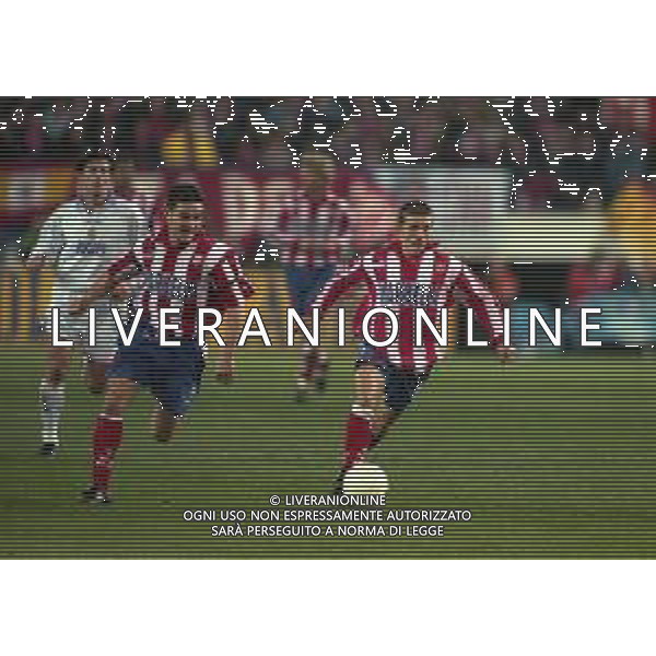 10-01-1998 MADRID-CAMPIONATO DI CALCIO LIGA SPAGNOLA ATLETICO MADRID-REAL MADRID NELLA FOTO JUNINHO AG ALDO LIVERANI SAS