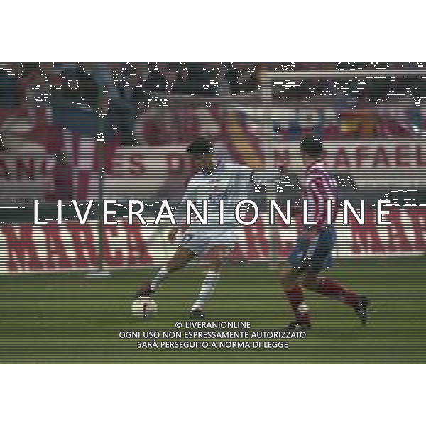 10-01-1998 MADRID-CAMPIONATO DI CALCIO LIGA SPAGNOLA ATLETICO MADRID-REAL MADRID NELLA FOTO CHRISTIAN PANUCCI AG ALDO LIVERANI SAS