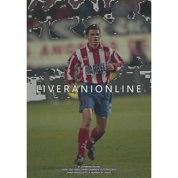 10-01-1998 MADRID-CAMPIONATO DI CALCIO LIGA SPAGNOLA ATLETICO MADRID-REAL MADRID NELLA FOTO JORDI LARDIN AG ALDO LIVERANI SAS