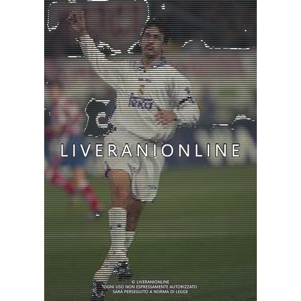 10-01-1998 MADRID-CAMPIONATO DI CALCIO LIGA SPAGNOLA ATLETICO MADRID-REAL MADRID NELLA FOTO RAUL GONZALES AG ALDO LIVERANI SAS