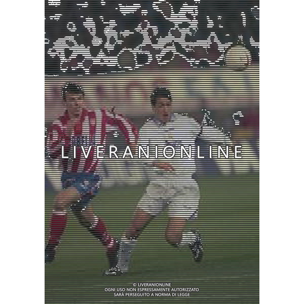 10-01-1998 MADRID-CAMPIONATO DI CALCIO LIGA SPAGNOLA ATLETICO MADRID-REAL MADRID NELLA FOTO RAUL GONZALES AG ALDO LIVERANI SAS