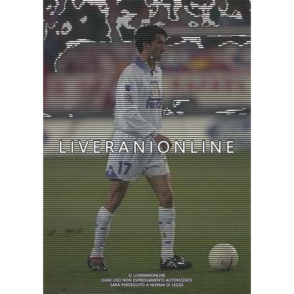 10-01-1998 MADRID-CAMPIONATO DI CALCIO LIGA SPAGNOLA ATLETICO MADRID-REAL MADRID NELLA FOTO CHRISTIAN PANUCCI AG ALDO LIVERANI SAS