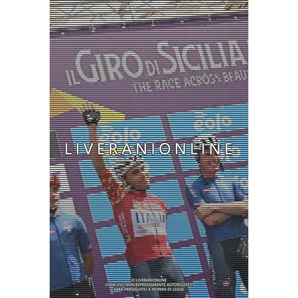 13-04-2022 Giro Di Sicilia; Tappa 02 Palma Di Montechiaro - Caltanissetta; 2022, Gazprom - Rusvelo; Malucelli, Matteo; Palma Di Montechiaro; ©SIROTTI/AGENZIA ALDO LIVERANI SAS
