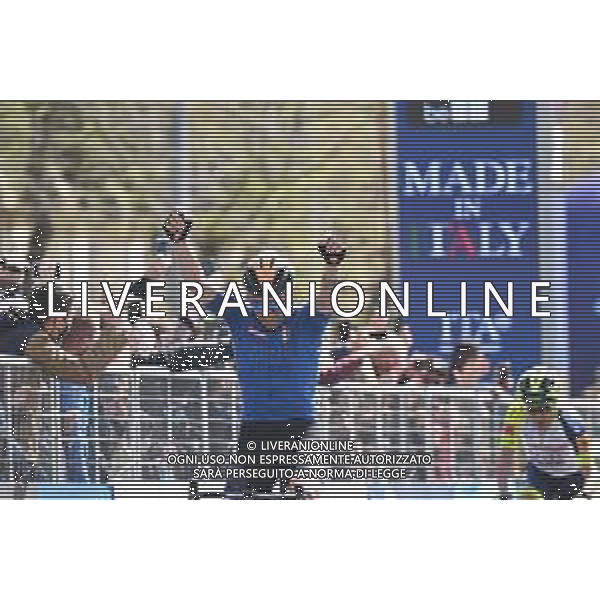 13-04-2022 Giro Di Sicilia; Tappa 02 Palma Di Montechiaro - Caltanissetta; 2022, Bahrain - Victorious; Caruso, Damiano; Caltanissetta; ©SIROTTI/AGENZIA ALDO LIVERANI SAS