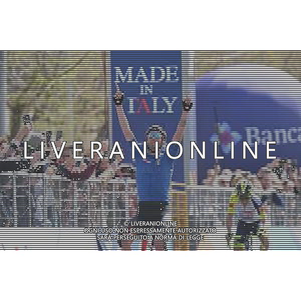 13-04-2022 Giro Di Sicilia; Tappa 02 Palma Di Montechiaro - Caltanissetta; 2022, Bahrain - Victorious; Caruso, Damiano; Caltanissetta; ©SIROTTI/AGENZIA ALDO LIVERANI SAS