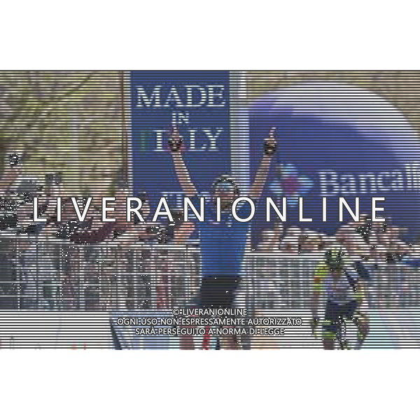 13-04-2022 Giro Di Sicilia; Tappa 02 Palma Di Montechiaro - Caltanissetta; 2022, Bahrain - Victorious; Caruso, Damiano; Caltanissetta; ©SIROTTI/AGENZIA ALDO LIVERANI SAS