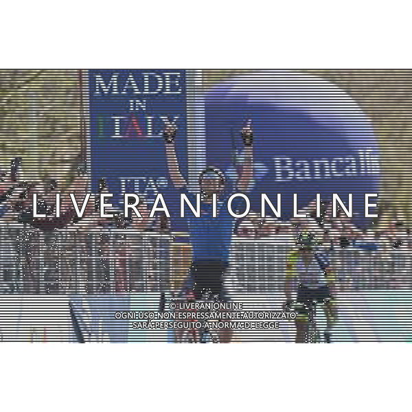 13-04-2022 Giro Di Sicilia; Tappa 02 Palma Di Montechiaro - Caltanissetta; 2022, Bahrain - Victorious; Caruso, Damiano; Caltanissetta; ©SIROTTI/AGENZIA ALDO LIVERANI SAS
