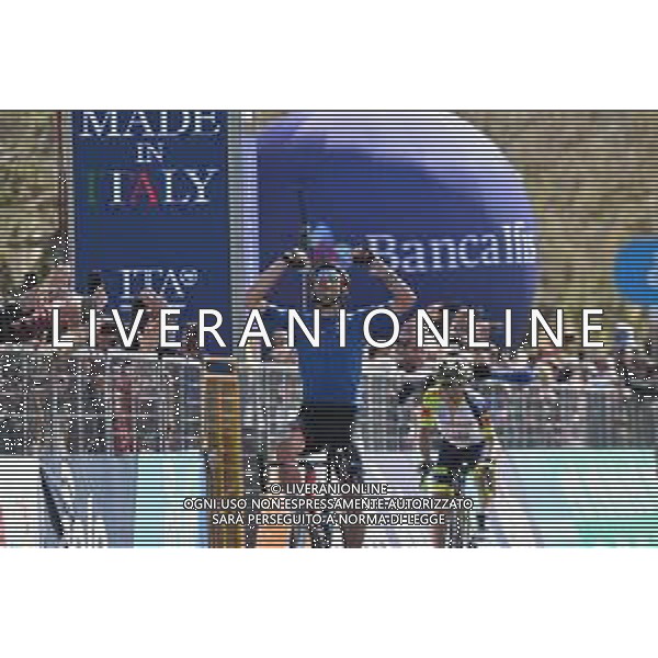 13-04-2022 Giro Di Sicilia; Tappa 02 Palma Di Montechiaro - Caltanissetta; 2022, Bahrain - Victorious; Caruso, Damiano; Caltanissetta; ©SIROTTI/AGENZIA ALDO LIVERANI SAS