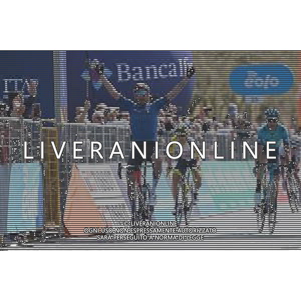 13-04-2022 Giro Di Sicilia; Tappa 02 Palma Di Montechiaro - Caltanissetta; 2022, Bahrain - Victorious; 2022, Astana - Qazaqstan; Caruso, Damiano; Nibali, Vincenzo; Caltanissetta; ©SIROTTI/AGENZIA ALDO LIVERANI SAS