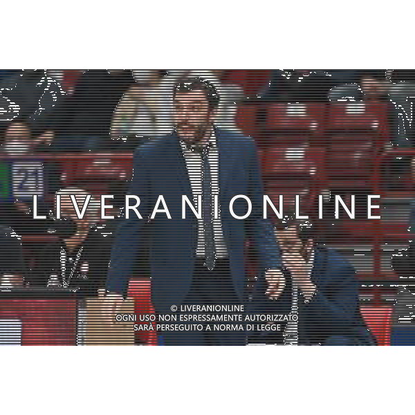 ¬© TVRG Paolo Galbiati allenatore Vanoli Cremona AX Armani Exchange Milano vs Vanoli Basket Cremona Campionato Serie A UnipolSai - 16a giornata regular season Assago (MI) 13-04-2022 Mediolanum Forum foto Roberto Garavaglia/ag. Aldo Liverani sas/AGENZIA ALDO LIVERANI SAS