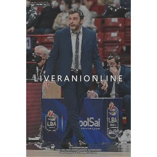 ¬© TVRG Paolo Galbiati allenatore Vanoli Cremona AX Armani Exchange Milano vs Vanoli Basket Cremona Campionato Serie A UnipolSai - 16a giornata regular season Assago (MI) 13-04-2022 Mediolanum Forum foto Roberto Garavaglia/ag. Aldo Liverani sas/AGENZIA ALDO LIVERANI SAS