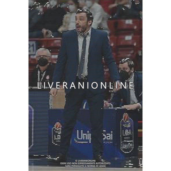 ¬© TVRG Paolo Galbiati allenatore Vanoli Cremona AX Armani Exchange Milano vs Vanoli Basket Cremona Campionato Serie A UnipolSai - 16a giornata regular season Assago (MI) 13-04-2022 Mediolanum Forum foto Roberto Garavaglia/ag. Aldo Liverani sas/AGENZIA ALDO LIVERANI SAS