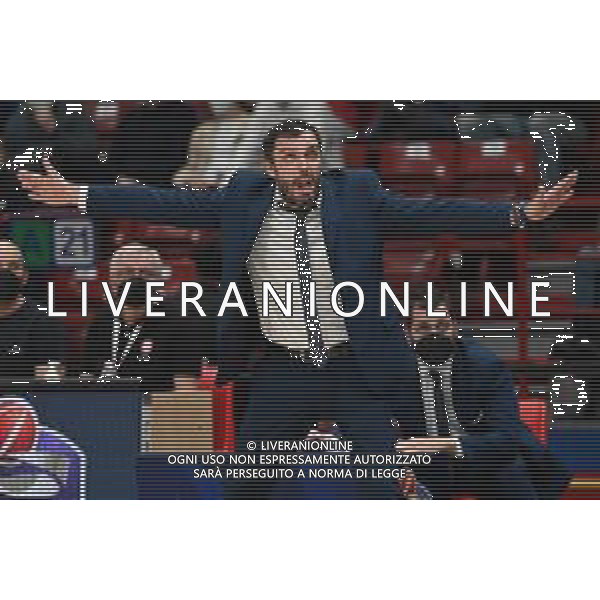 ¬© TVRG Paolo Galbiati allenatore Vanoli Cremona AX Armani Exchange Milano vs Vanoli Basket Cremona Campionato Serie A UnipolSai - 16a giornata regular season Assago (MI) 13-04-2022 Mediolanum Forum foto Roberto Garavaglia/ag. Aldo Liverani sas/AGENZIA ALDO LIVERANI SAS