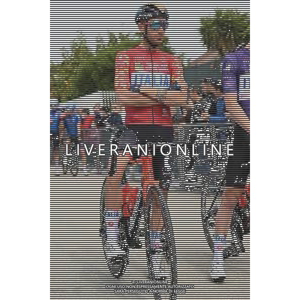 14-04-2022 Giro Di Sicilia; Tappa 03 Realmonte - Piazza Armerina; 2022, Bahrain - Victorious; Caruso, Damiano; Realmonte - Scala Dei Turchi; ©SIROTTI/AGENZIA ALDO LIVERANI SAS