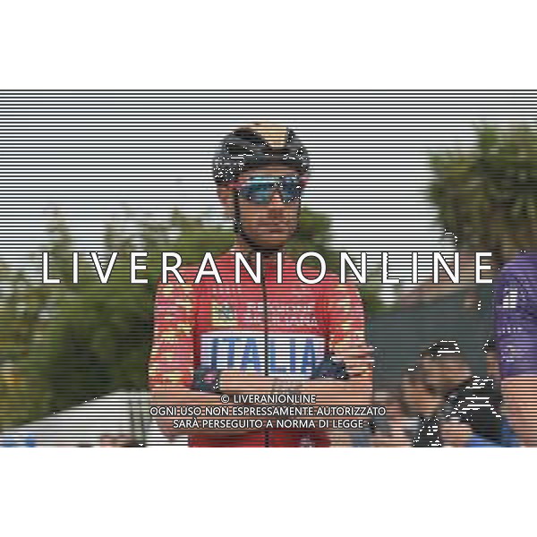 14-04-2022 Giro Di Sicilia; Tappa 03 Realmonte - Piazza Armerina; 2022, Bahrain - Victorious; Caruso, Damiano; Realmonte - Scala Dei Turchi; ©SIROTTI/AGENZIA ALDO LIVERANI SAS