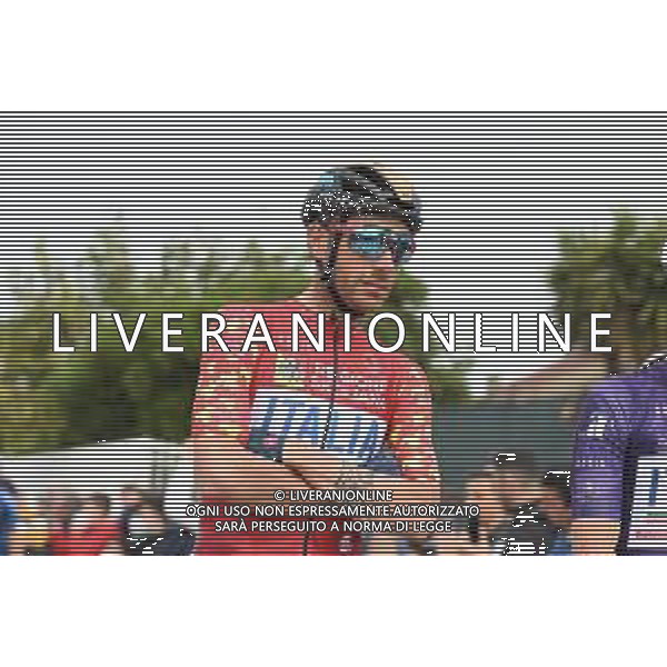 14-04-2022 Giro Di Sicilia; Tappa 03 Realmonte - Piazza Armerina; 2022, Bahrain - Victorious; Caruso, Damiano; Realmonte - Scala Dei Turchi; ©SIROTTI/AGENZIA ALDO LIVERANI SAS