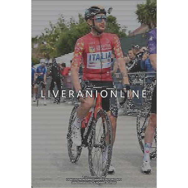14-04-2022 Giro Di Sicilia; Tappa 03 Realmonte - Piazza Armerina; 2022, Bahrain - Victorious; Caruso, Damiano; Realmonte - Scala Dei Turchi; ©SIROTTI/AGENZIA ALDO LIVERANI SAS