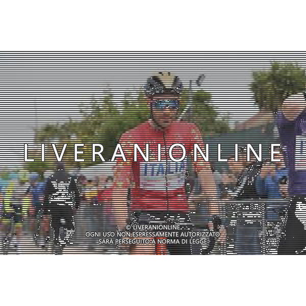14-04-2022 Giro Di Sicilia; Tappa 03 Realmonte - Piazza Armerina; 2022, Bahrain - Victorious; Caruso, Damiano; Realmonte - Scala Dei Turchi; ©SIROTTI/AGENZIA ALDO LIVERANI SAS